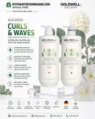 Dầu gội và dầu xả dưỡng tóc xoăn Goldwell Dualsenses Curls & Waves Hydrating Shampoo & Conditioner