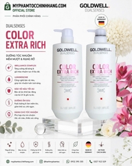 Dầu gội xả giữ màu nhuộm Goldwell Dualsenses Color Extra Rich Brilliance Shampoo & Conditioner
