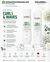 Dầu gội và dầu xả dưỡng tóc xoăn Goldwell Dualsenses Curls & Waves Hydrating Shampoo & Conditioner