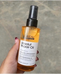 Dầu gội xả hâp, dầu dưỡng tóc phục hồi L'Oréal vàng Absolut Repair