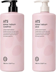 Dầu gội phục hồi tóc uốn ATS + xả phục hồi tóc uốn ATS (ATS Perm Repair Shampoo + ATS Perm Repair Treatment (Mask)