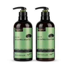 Bộ dầu gội xả ARGANA kiểm soát dầu, làm sạch tóc bết nhờn Oil-Control 500ml/ 750ml