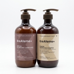 Bộ dầu gội xả dưỡng tóc KreAteme+(KreAteme+ Keratin Nourishing Shampoo & Conditioner) 750ml