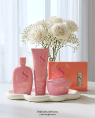 Dầu gội, mặt nạ tóc, kem xả khô giữ ẩm Alfaparf Milano SDL Moisture (Semi Di Lino Moisture Nutritive Low Shampoo, Mask & Leave-in Conditioner)