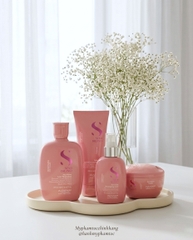 Dầu gội, mặt nạ tóc, kem xả khô giữ ẩm Alfaparf Milano SDL Moisture (Semi Di Lino Moisture Nutritive Low Shampoo, Mask & Leave-in Conditioner)