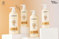 GỘI XẢ VÀNG SUÔN MƯỢT  BIOTIN & COLLAGEN VOUDIOTY ( MẪU TRÒN) MỚI 1000ML