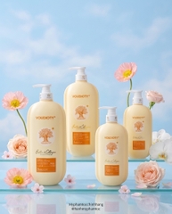 GỘI XẢ BIOTIN & COLLAGEN VOUDIOTY ( CHAI DẸT 2024) VÀNG DƯỠNG ẨM SUÔN MƯỢT TÓC 500ML/ 1000ML