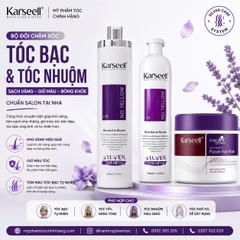 Dầu Gội Khử Vàng Karseell No Yellow Silver Shampoo 500ml –1000ml