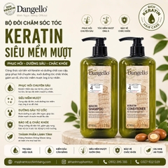 DẦU GỘI XẢ, HẤP D'ANGELLO KERATIN 500ML 800ML