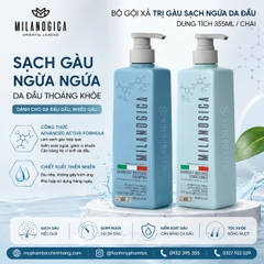 Dầu gội xả Milanogica trị gàu (Milanogica Anti-Dandruff) 350ml 725ml
