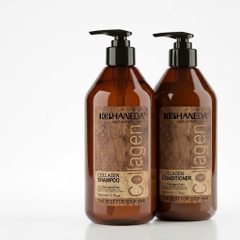 Dầu Gội Xả Top Haneda Collagen Shampoo & Conditioner 500ml - 785ml
