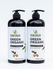 Dầu gội xả siêu mượt phục hồi GROGN Green Organic hương nước hoa 500ml 1000ml ( mẫu mới)