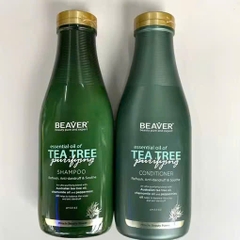 Cặp dầu gội và dầu xả BEAVER Tea Tree Purifying Shampoo & Conditioner