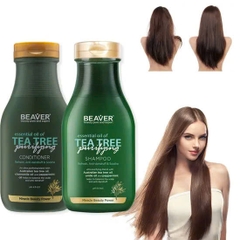 Cặp dầu gội và dầu xả BEAVER Tea Tree Purifying Shampoo & Conditioner