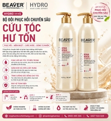 Dầu gội xả BEAVER 5 phục hồi chuyên sâu tóc hư tổn (BEAVER Hydro Repair Rescue Shampoo & Conditioner No.5)