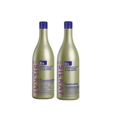 DẦU GỘI BES SILKAT PHỤC HỒI TÓC D4 Repairing Shampoo +DẦU XẢ SILKAT SIÊU MƯỢT D2  Smoothing Conditioner 1000ML