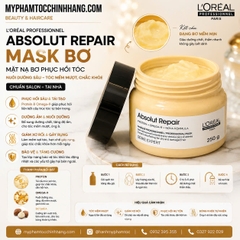 Dầu gội xả hâp, dầu dưỡng tóc phục hồi L'Oréal vàng Absolut Repair