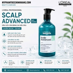 Dầu Gội Kiểm Soát Dầu L'Oreal Scalp Advanced Anti-Oiliness Shampoo 300ml/500ml/1500ml