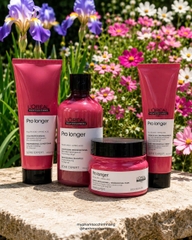 Bộ dầu gội xả hấp tóc L'Oréal Professionnel Pro Longer dành cho tóc dài yếu, ngọn tóc mảnh và dễ gãy