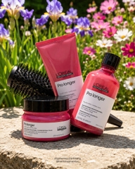 Bộ dầu gội xả hấp tóc L'Oréal Professionnel Pro Longer dành cho tóc dài yếu, ngọn tóc mảnh và dễ gãy