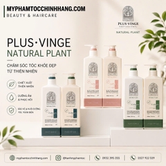(Mẫu mới 2025) Cặp Dầu Gội Xả Collagen Vinge-plus  Phục Hồi, Giảm Rụng, Kích mọc tóc, giữ màu 1000ML