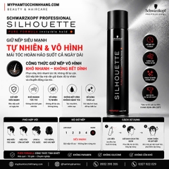 KEO XỊT GIỮ KIỂU TÓC CỨNG OSIS+ SILHOUETTE 500ML