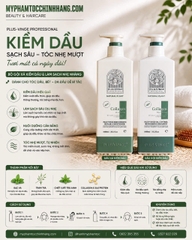 (Mẫu mới 2025) Cặp Dầu Gội Xả Collagen Vinge-plus  Phục Hồi, Giảm Rụng, Kích mọc tóc, giữ màu 1000ML