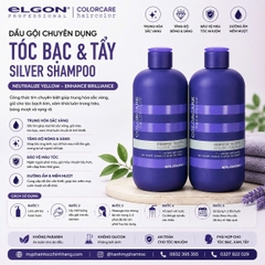 Dầu gội xả tím khử vàng Elgon Colorcare Silver Anti-Yellow