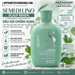 Dầu gội chống rụng tóc Alfaparf Milano Semi Di Lino Scalp Renew Energizing Low Shampoo 250ml 1000ml