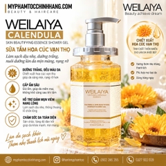 Sữa tắm trắng da cánh hoa cúc vạn thọ Weilaiya (Marigold Petal Whitening Shower Gel) 200ml 450ml