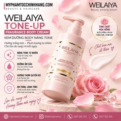 Kem Body Truyền Trắng Nâng Tone Bảo Vệ Da Weilaiya White Tone-Up Body Cream SPF30 PA+++ 200ml