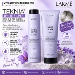DẦU GỘI XẢ LAKME TEKNIA CHO TÓC NHUỘM MÀU BẠC 300ML - 250ML