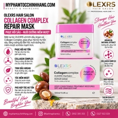 Hấp/ủ tóc Olexrs tím (Olexrs Hair Salon Argan Oil Collagen Complex Repair Mask 500ml