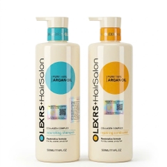 Cặp dầu gội xả Olexrs Argan Oil Collagen Hair Salon 500ml 960ml