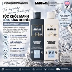 Dầu gội và dầu xả mềm mượt không gây nặng tóc Label.m Diamond Dust Nourishing  300ml 1000ml