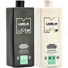 Dầu gội & dầu xả dưỡng ẩm hương sả chanh hữu cơ Label.m  Organic Lemongrass Moisturising 300ML 1000ML