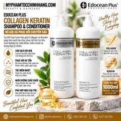 Gội xả Edocean Collagen Keratin Plus 1000ml