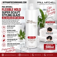Gel tạo kiểu nhanh khô Paul Mitchell Super Sculpt ( Flexible Style Super Sculpt Gel) 250ml - 500ml