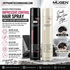GÔM TẠO KIỂU TÓC MUGENS WELCOS IMPRESSIVE CONTROL CỨNG HARD HOẶC MỀM NATURAL SPRAY 300ML