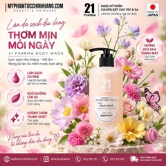Sữa Tắm 21 Pharma Body Wash Dưỡng Sáng Da Nhật Bản 500ml | Làm Sạch, Dưỡng Ẩm, Mềm Mịn
