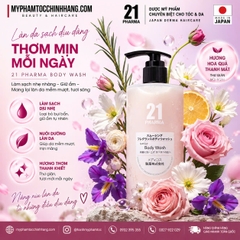 Sữa Tắm 21 Pharma Body Wash Dưỡng Sáng Da Nhật Bản 500ml | Làm Sạch, Dưỡng Ẩm, Mềm Mịn