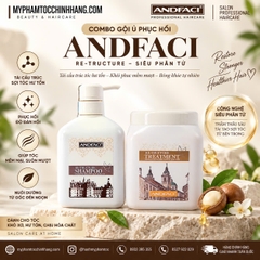 Dầu gội xả siêu phân tử Andfaci Re-Structure Argan Oil Shampoo & Conditioner 650ml