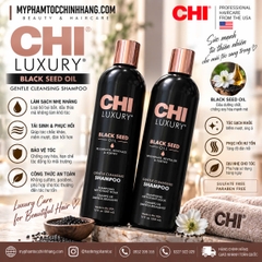 Dầu gội xả CHI Luxury Black Seed Oil(CHI Luxury Black Seed Oil Gentle Cleansing Shampoo & Moisture Replenish Conditioner) 355ml 739ml