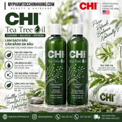 Dầu gội xả CHI tinh dầu tràm trà (CHI Tea Tree Oil Shampoo & Conditioner) 340ml - 739ml