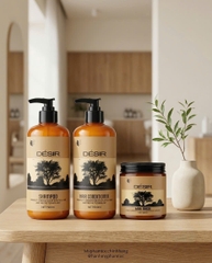 Dầu gội và dầu xả Desir Argan siêu mượt 500ml