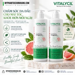 Dầu gội xả bưởi phục hồi, chống rụng kích mọc tóc Vitalycil Organic Care 470ML