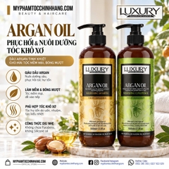 DẦU GỘI XẢ, HẤP, DẦU DƯỠNG TÓC TINH CHẤT ARGAN LUXURY 500ml - 1000ML