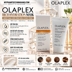 OLAPLEX Rich Hydration Mask | Mặt nạ dưỡng ẩm chuyên sâu cho tóc khô, sợi vừa đến dày 200ML