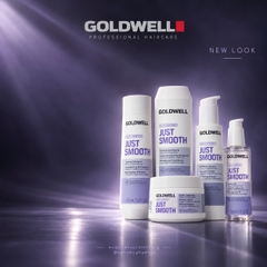 Dầu gội & xả Goldwell làm mượt tóc Dualsenses Just Smooth taming Shampoo & Conditioner