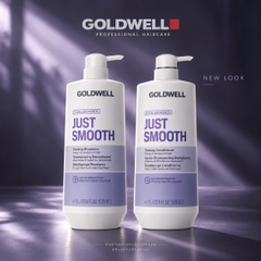 Dầu gội & xả Goldwell làm mượt tóc Dualsenses Just Smooth taming Shampoo & Conditioner